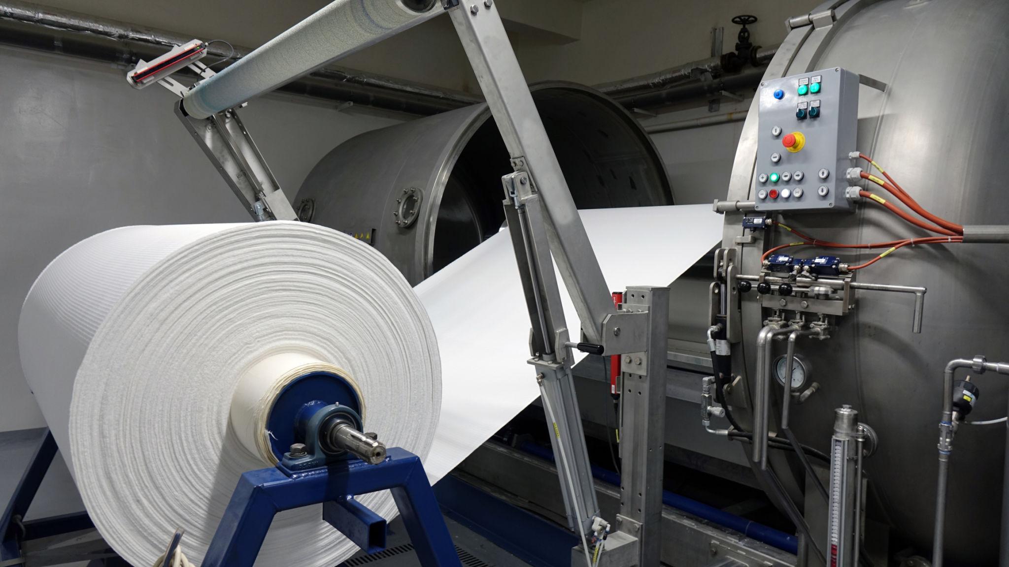 Textile Manufacturing Machines in Modern Factory